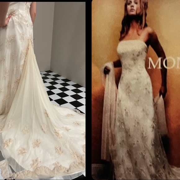 Champagne Wedding Dress - Picture 3 of 10